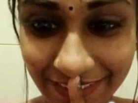 Indian girl pleasures herself on video call with her fingers