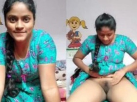 Tamil girl flaunts her pussy and ass