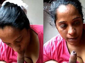 Mallu aunty gives a steamy blowjob in HD video