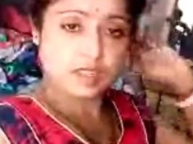 A stunning Indian woman performs for her partner