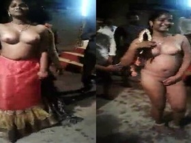 Tamil girl in village shows off her big boobs and sexy body in nude clip