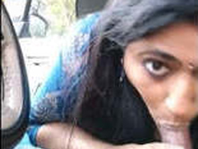 Tamil wife gives a blowjob in part 1 of the video
