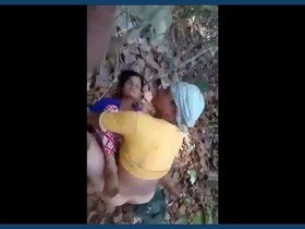 Randi gets wild in the jungle with some outdoor sex