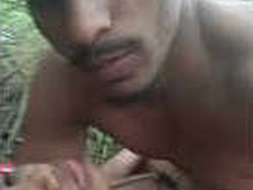 Desi couple enjoys outdoor sex