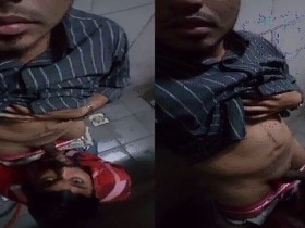 Tamil boys have bathroom sex in homemade video