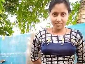 Indian girl in the shower and changing clothes in a solo video