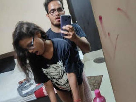 Indian girl's amazing blowjob skills in two parts