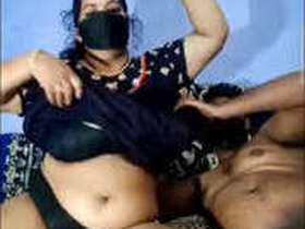 Aroused Indian wife gives a blowjob and gets fucked hard