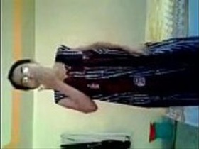 Indian girl undresses in front of the camera