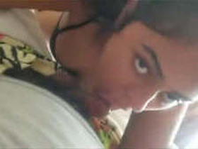 A punjabi babe gives her first blowjob on camera