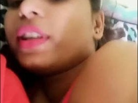 Adorable couple shares intimate moments in bedroom