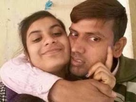 Indian lover kissing on the neck