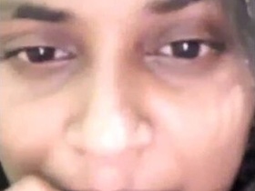 Desi girl gives a solo performance for her partner