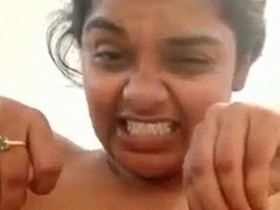 Indian aunty flaunts her big boobs and hairy armpits