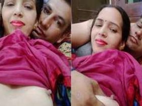 Desi couple's homemade video showcases nipple play before intercourse