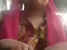 Indian girl masturbates in the village