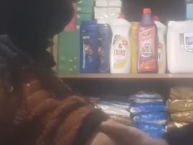 Desi MILF squeezes shopkeeper's boobs and gives him a naughty time