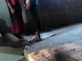 College couple gets wild on a construction site