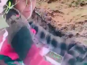 Mature bhabhi has steamy sex in the woods with her younger lover