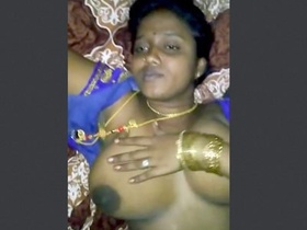 Tamil wife gives blowjob at night to her husband