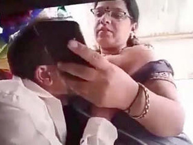Aunty's big boobs get sucked by a tailor
