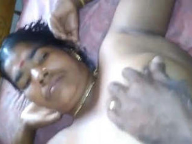Telugu aunty's nude video captured by husband in part 1