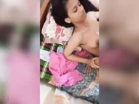 Virgin girl gives first time sex to a boy with pussy and handjob