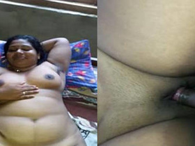 Desi aunty gets her boobs pressed and fucked