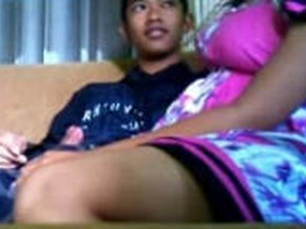 Cousin sister and brother get intimate in home video