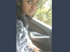 Cute Tamil girl gives a sloppy blowjob