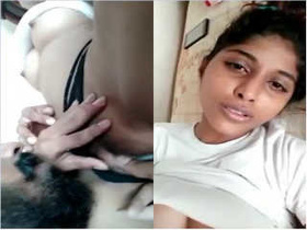 Exclusive Indian lovers indulge in passionate romance and pussy licking