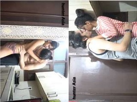 Exclusive video of a hot Desi guy and his call girls in part 1
