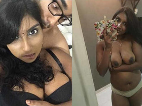 Desi aunty enjoys sucking big boobs