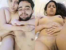 Beautiful couple caught having sex in hotel room