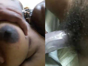 Experience the sound of Tamil as a maid with big boobs gives you a handjob