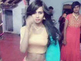 A young Indian girl performing oral sex on her boyfriend