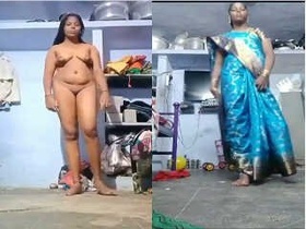 Sexy Indian aunty shows off her nude body and gets fucked