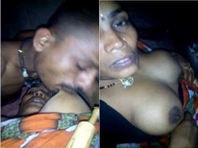 Desi bhabhi enjoys sucking on Dewar's big boobs