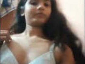 Teen with sexy boobs gets her chest fondled and pressed