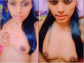 Exclusive Video of a Super Cute Indian Girl Playing with Her Tits and Pussy