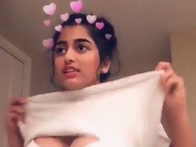 NRI girl shows off her body in solo video