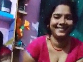 Indian woman strips down and reveals her naked body in a video