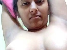 Indian beauty's nude selfie and sexy video of her big boobs