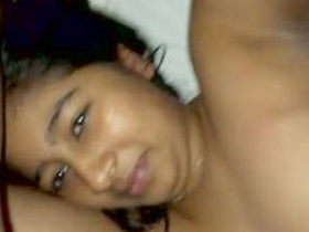 Desi Telegu girlfriend's big tits bared and sucked by her boyfriend