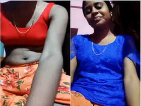 Exclusive video of a cute Indian girl stripping down to show her perky boobs