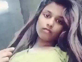 Cute girl exposes her sexy body in front of the camera