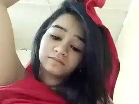 Nude Indian girl masturbates in the locker room
