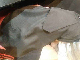 A woman in a hijab performs a skilled blowjob on a big dick