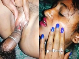 Horny wife sneaks out at night to get fucked by her husband