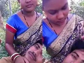 Desi lover Sharie shares romantic moments in the park